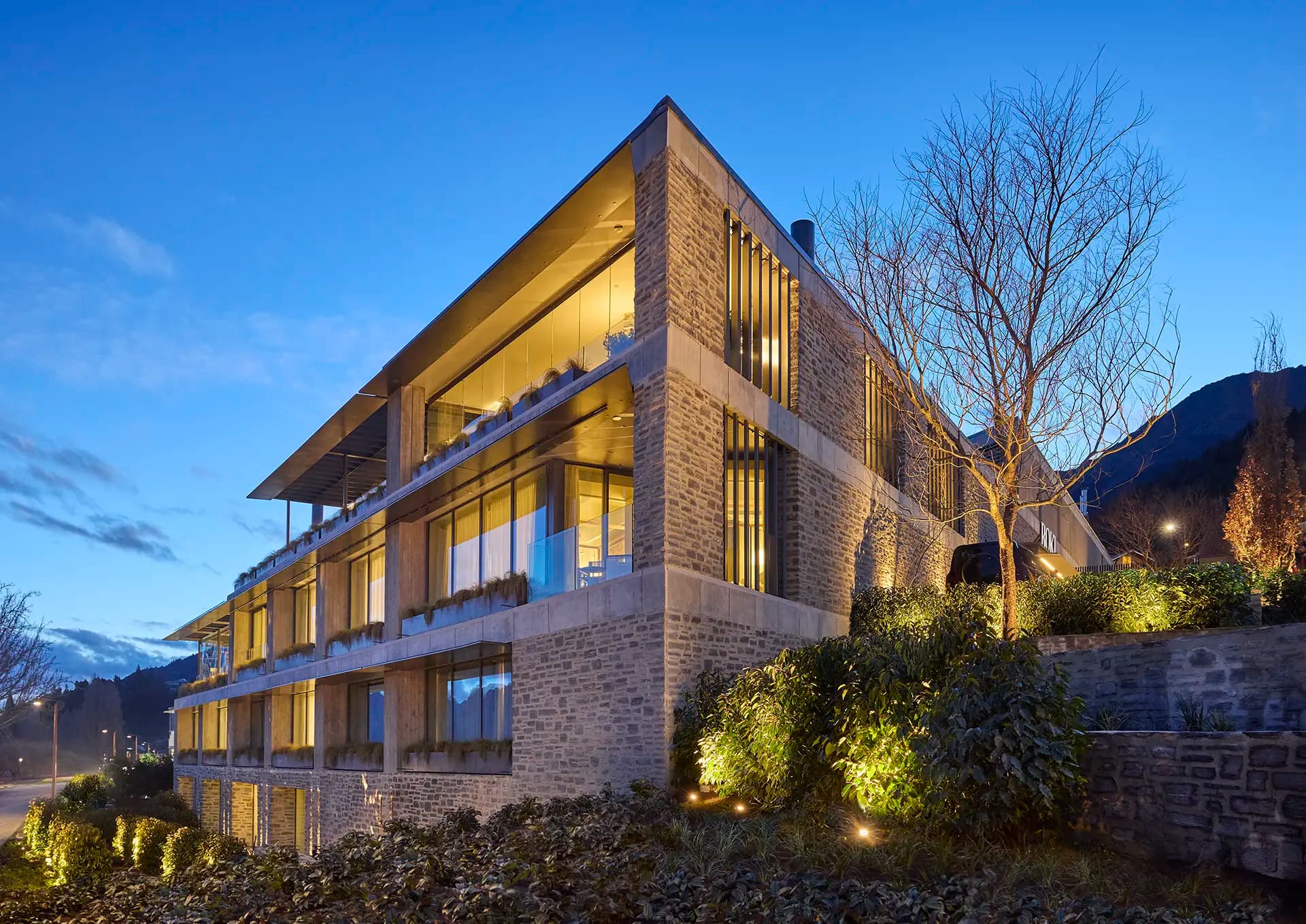 Schist masonry — ROKI Collection Queenstown, cleaned and sealed by RTS Construction Chemicals